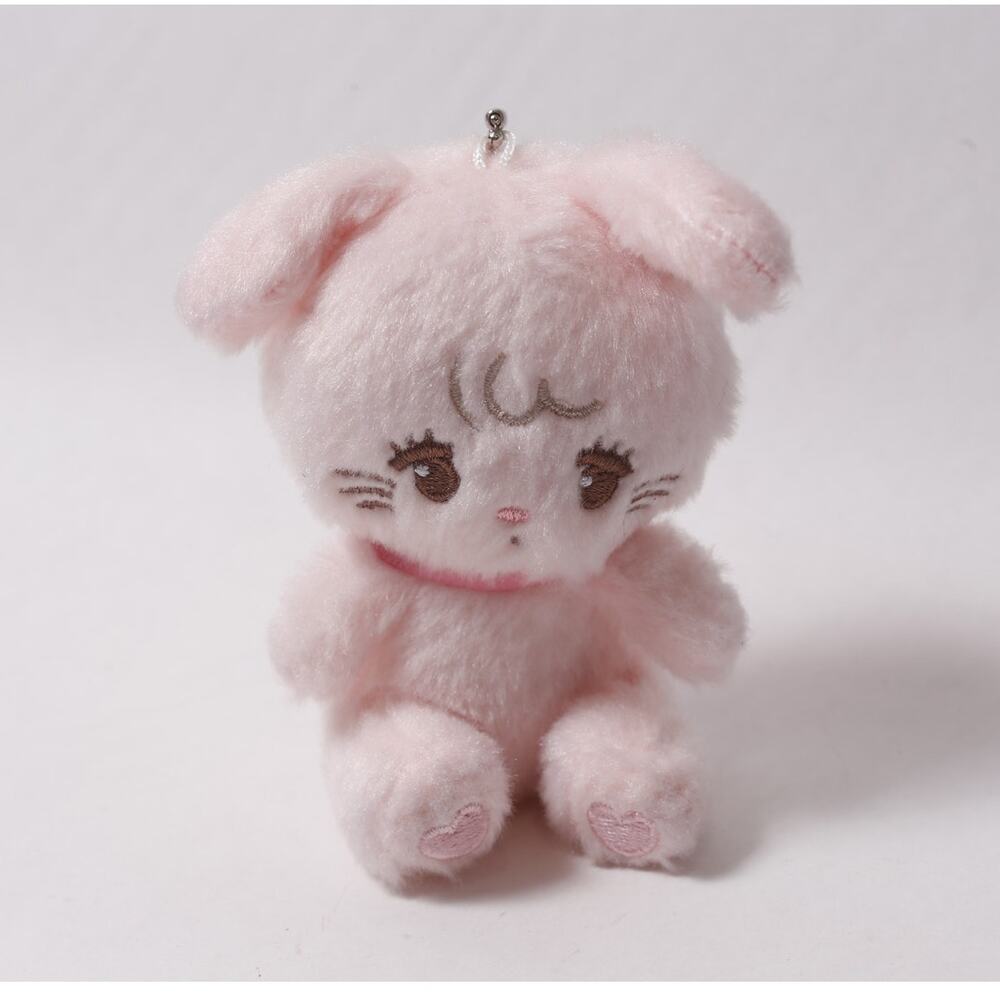 Japan Sanrio Qualia mikko characters Cammy Pink Plush Keychain ~ 260812-WH 701